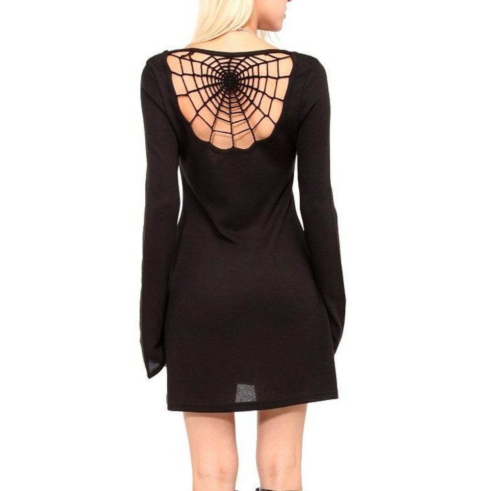 Spider web sweater dress